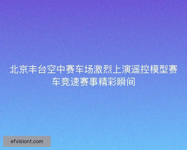 北京丰台空中赛车场激烈上演遥控模型赛车竞速赛事精彩瞬间 北京丰台空中赛车场激烈上演遥控模型赛车竞速赛事精彩瞬间